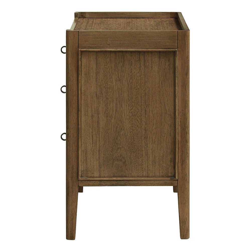Marina 3 Drawer Bedside Table