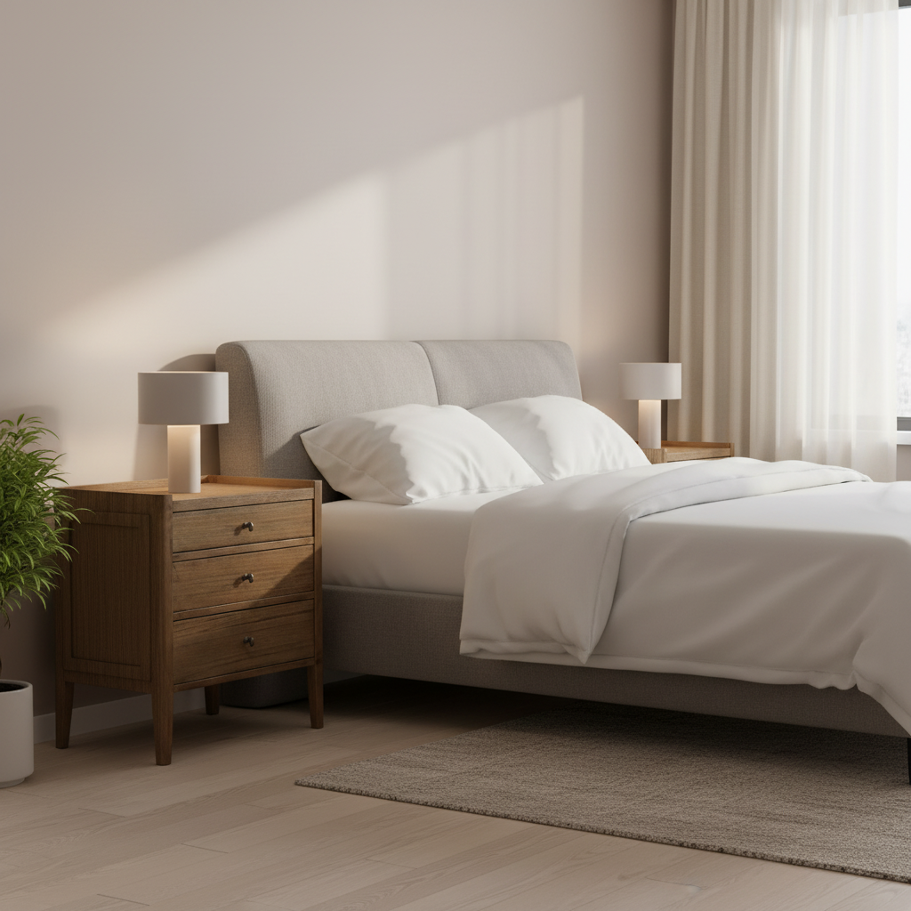 Marina 3 Drawer Bedside Table