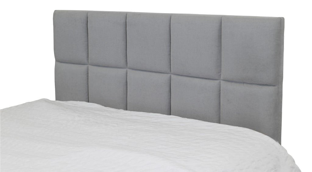 Marley Upholstered Double Bed - Mist Light Grey