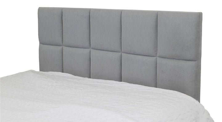 Marley Upholstered Double Bed - Mist Light Grey