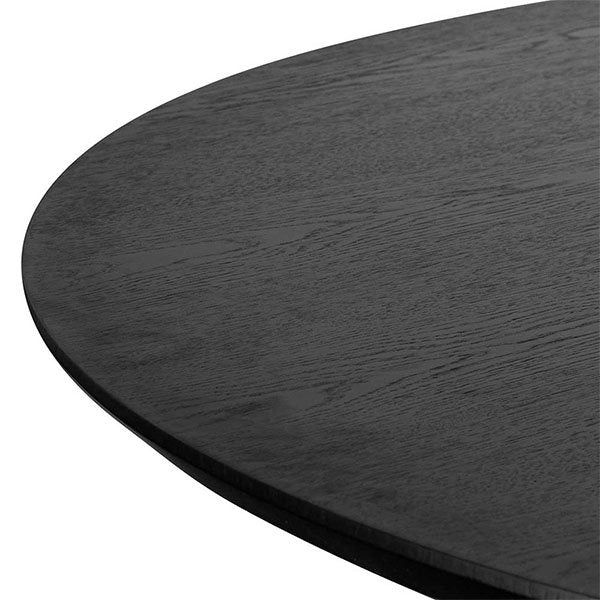 Marty 1.5m Wooden Round Dining Table - Black