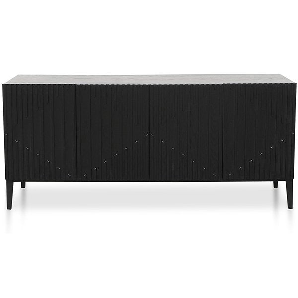 Marty 180cm Wooden Sideboard - Black