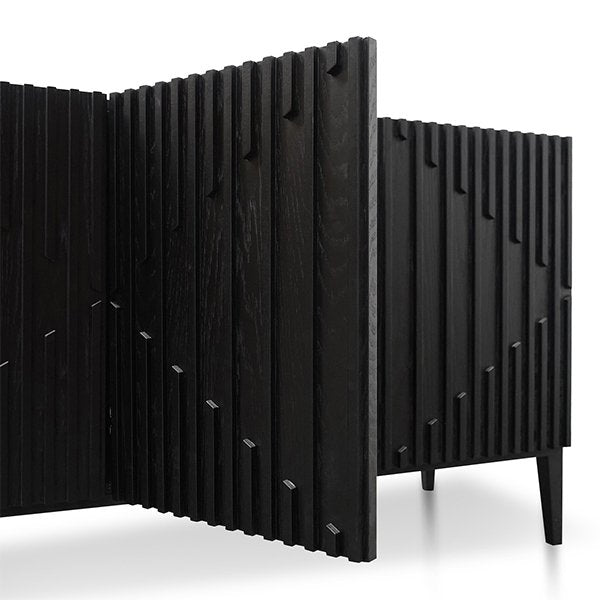 Marty 180cm Wooden Sideboard - Black