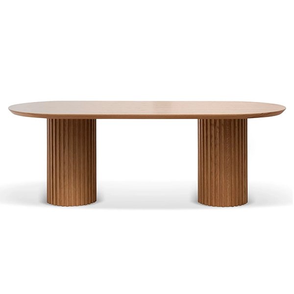 Marty 2.4m Wooden Dining Table - Natural