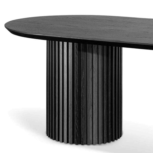 Marty 2.8m Wooden Dining Table - Black