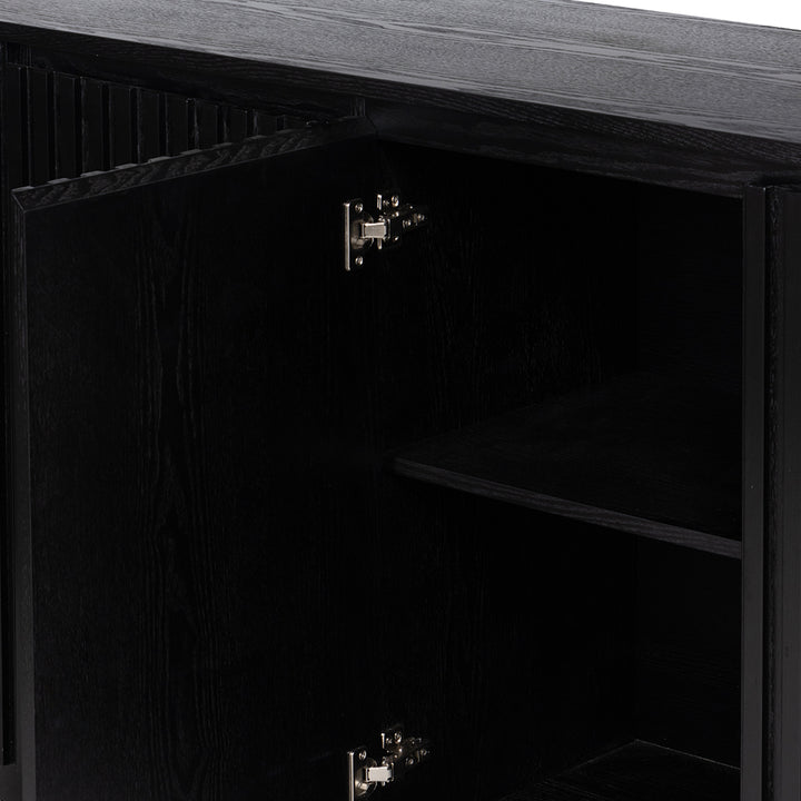 Marty 1.8m 3 Door Buffet - Full Black Oak