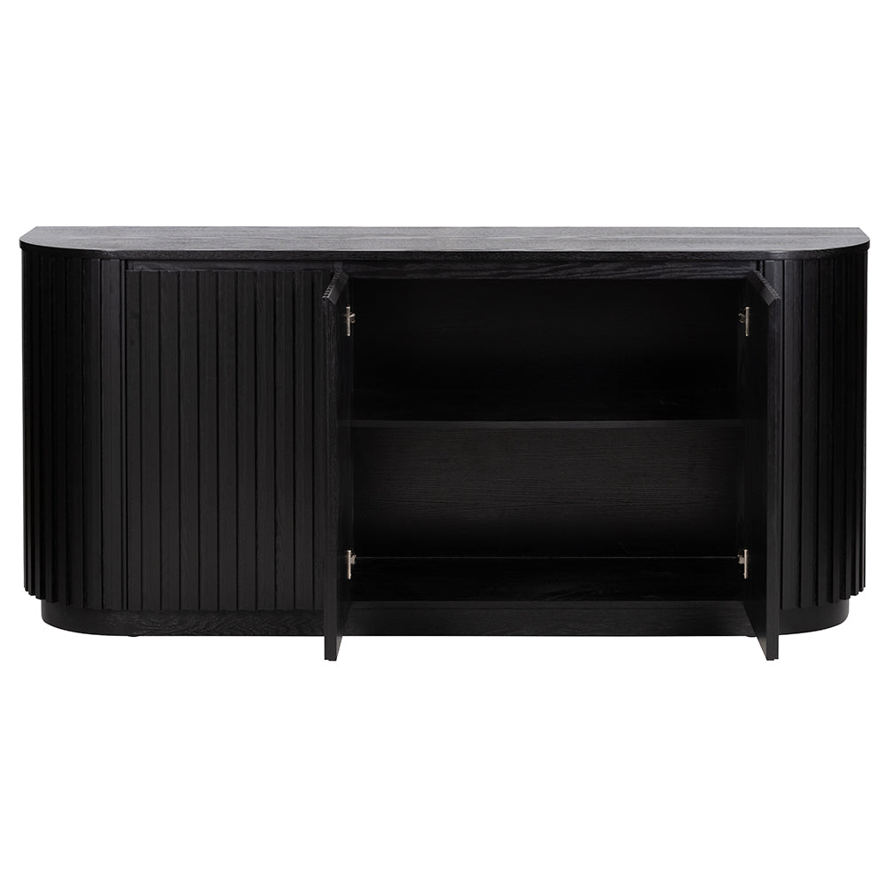 Marty 1.8m 3 Door Buffet - Full Black Oak
