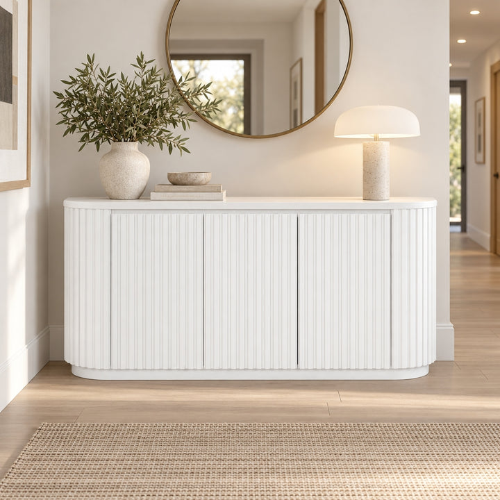 Marty 1.8m 3 Door Buffet - Full White Oak
