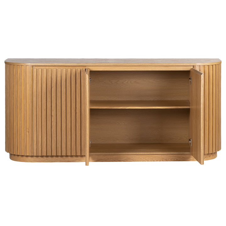 Marty 1.8m 3 Door Buffet - Natural Oak