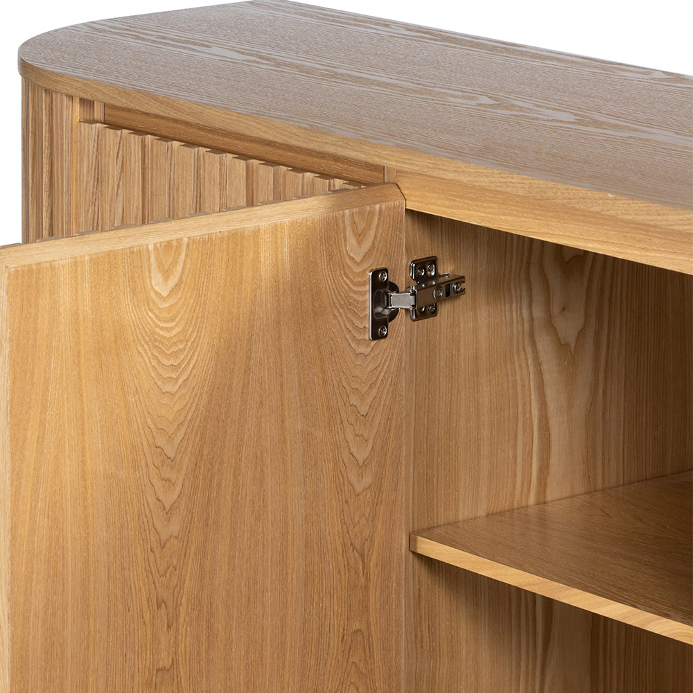 Marty 1.8m 3 Door Buffet - Natural Oak