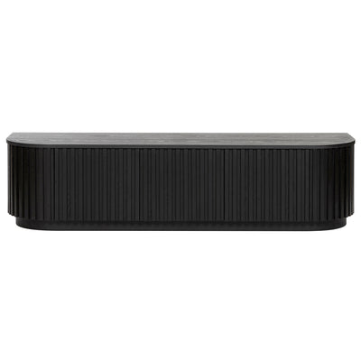 Marty 1.8m Entertainment TV Unit - Full Black Oak