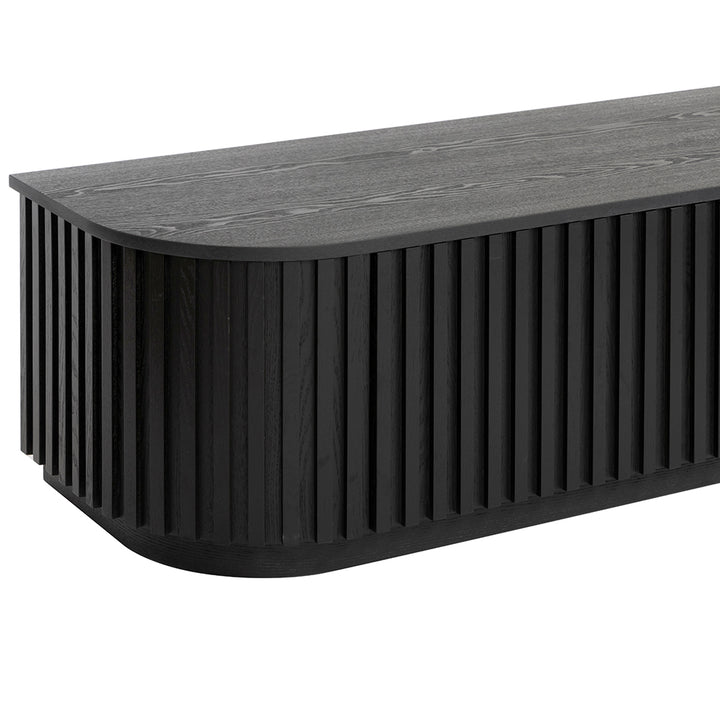 Marty 1.8m Entertainment TV Unit - Full Black Oak