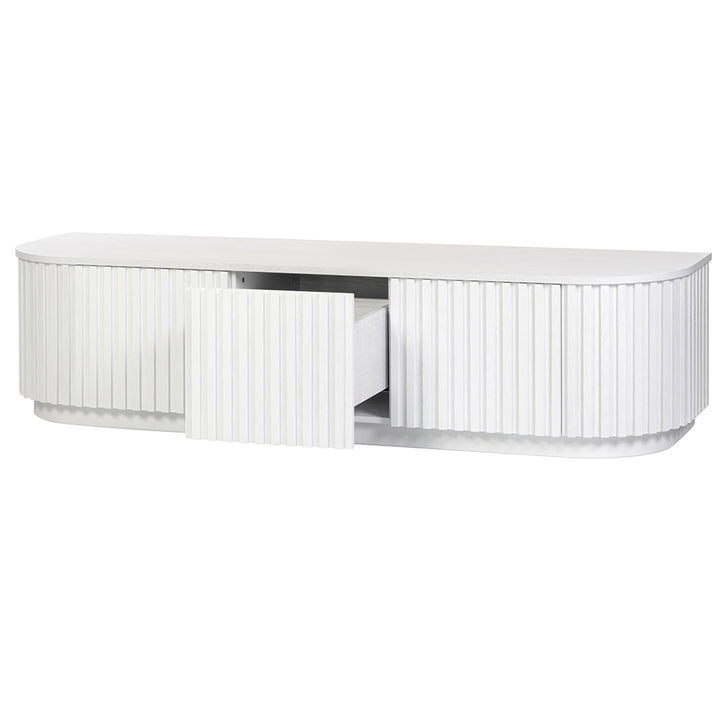 Marty 1.8m TV Entertainment Unit - Full White Oak