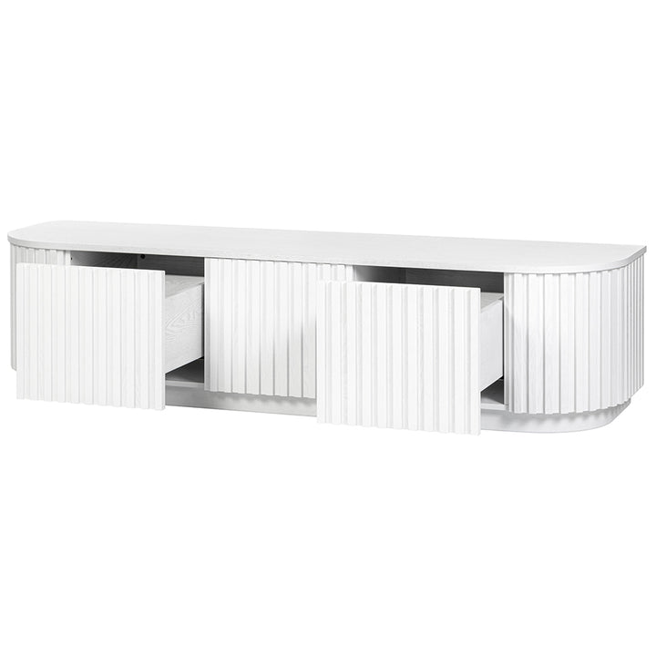 Marty 1.8m TV Entertainment Unit - Full White Oak