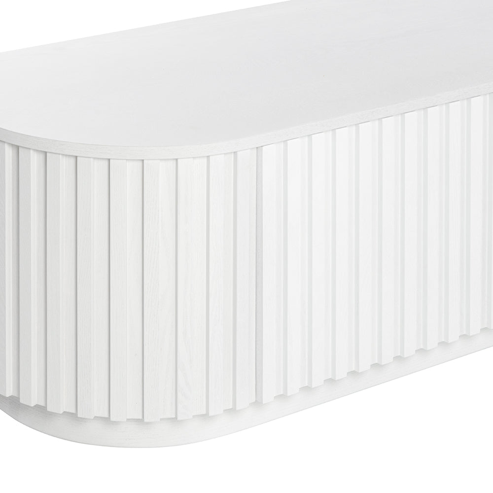 Marty 1.8m TV Entertainment Unit - Full White Oak