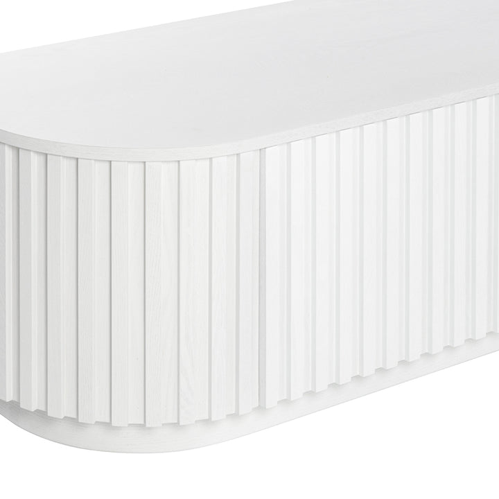 Marty 1.8m TV Entertainment Unit - Full White Oak