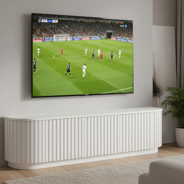 Marty 1.8m TV Entertainment Unit - Full White Oak