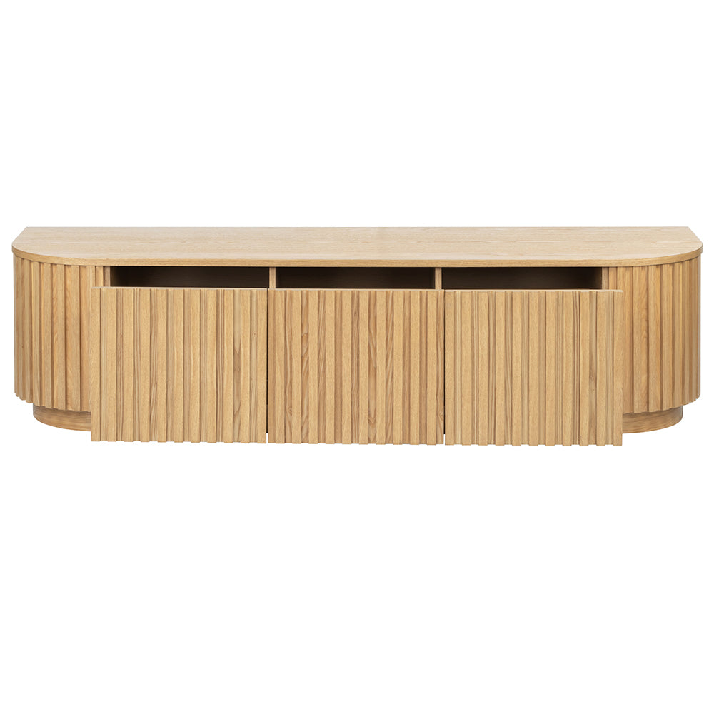Marty 1.8m TV Entertainment Unit - Natural Oak