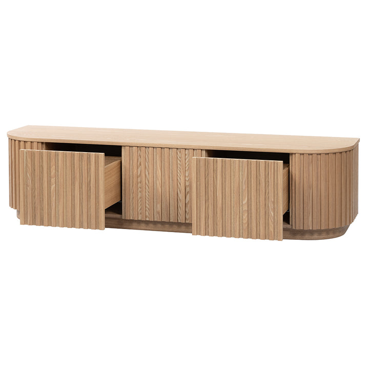 Marty 1.8m TV Entertainment Unit - Natural Oak