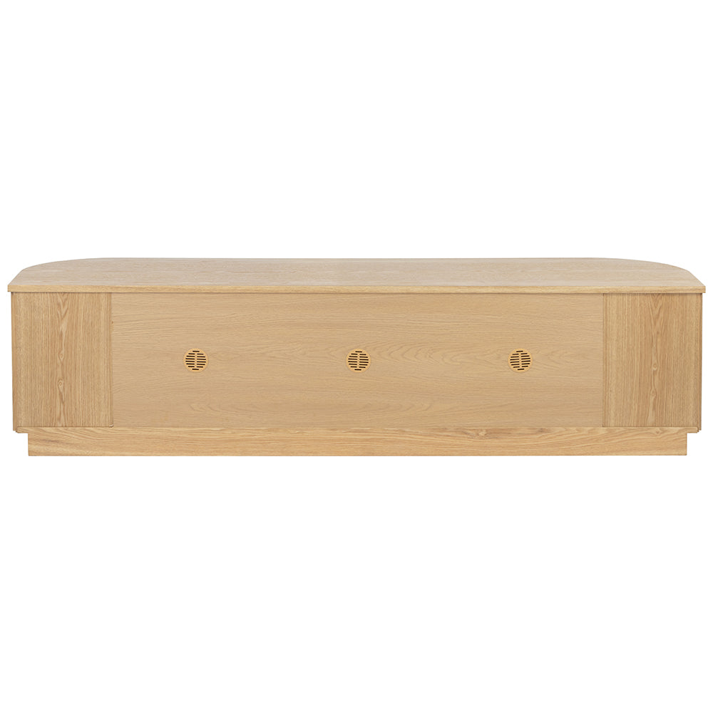 Marty 1.8m TV Entertainment Unit - Natural Oak