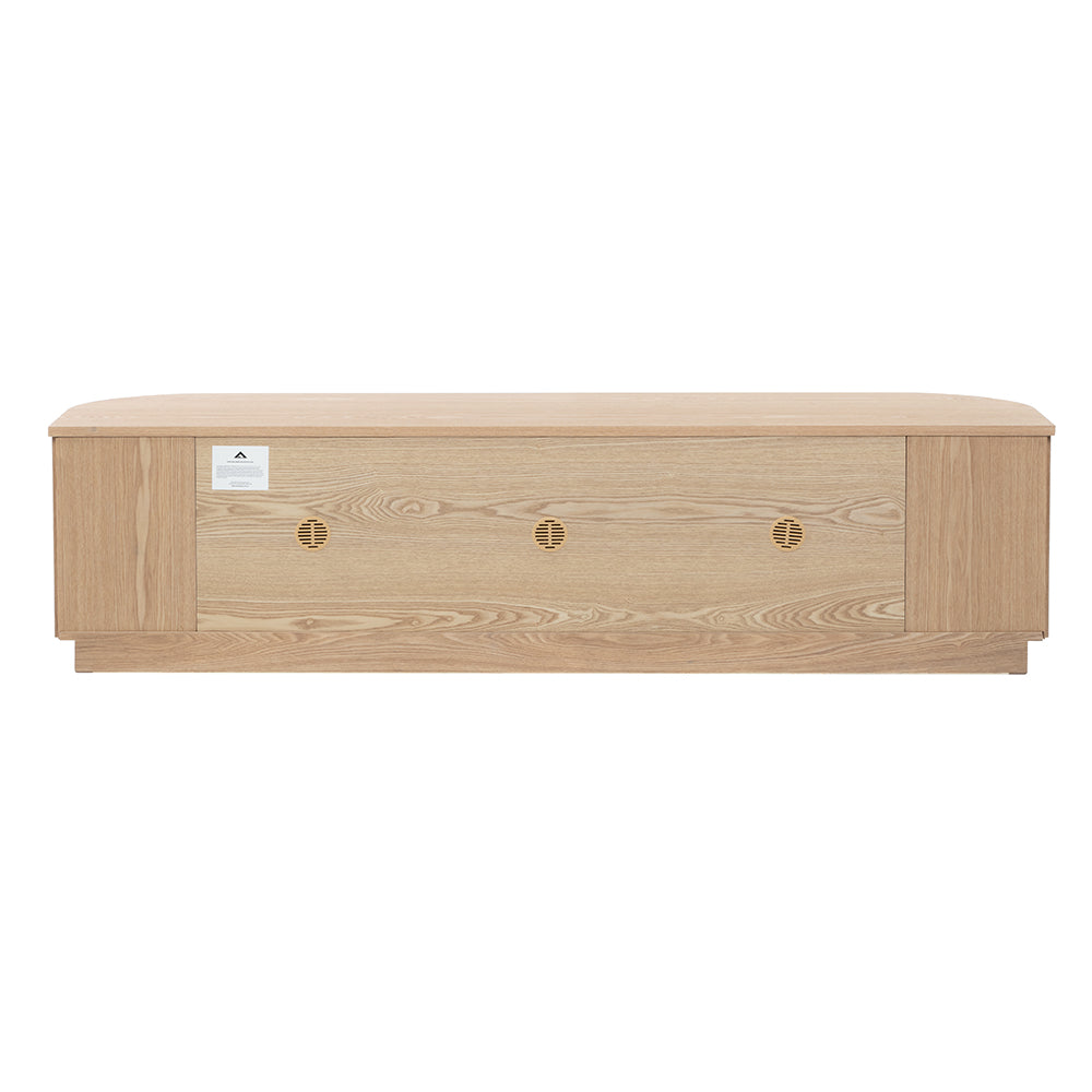 Marty 1.8m TV Entertainment Unit - Natural Oak