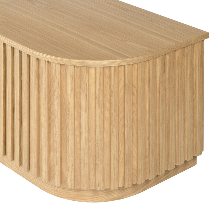 Marty 1.8m TV Entertainment Unit - Natural Oak