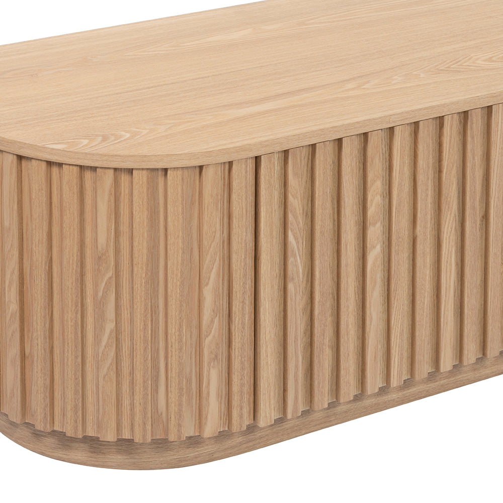 Marty 1.8m TV Entertainment Unit - Natural Oak