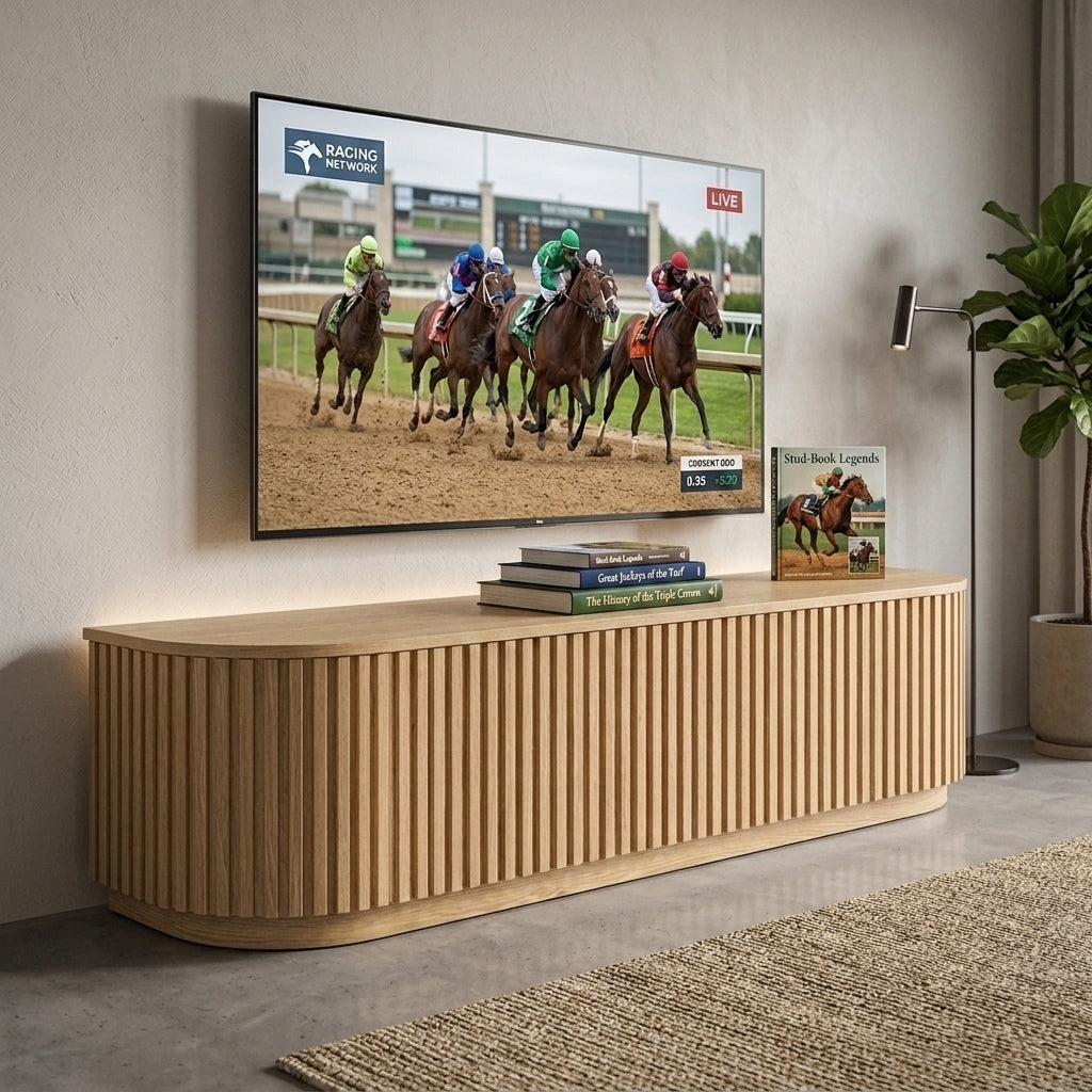 Marty 1.8m TV Entertainment Unit - Natural Oak