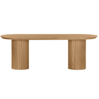 Marty 2.2m Wooden Dining Table - Natural
