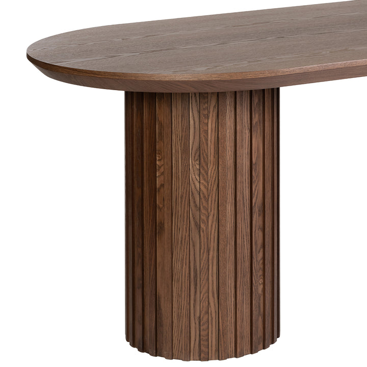 Marty 2.2m Wooden Dining Table - Walnut