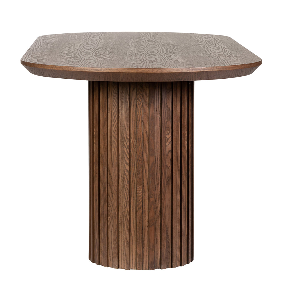 Marty 2.2m Wooden Dining Table - Walnut