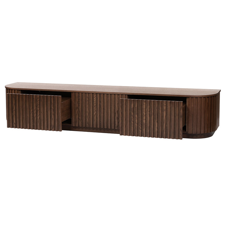 Marty 2.4m TV Entertainment Unit - Walnut