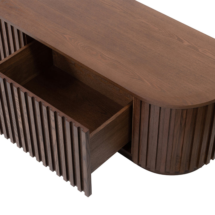 Marty 2.4m TV Entertainment Unit - Walnut