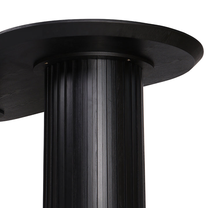 Marty 2.5m Wooden Dining Table - Black Oak
