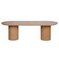 Marty 2.5m Wooden Dining Table - Natural