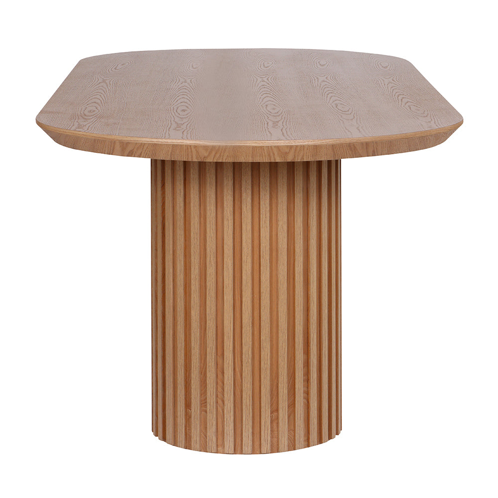 Marty 2.5m Wooden Dining Table - Natural