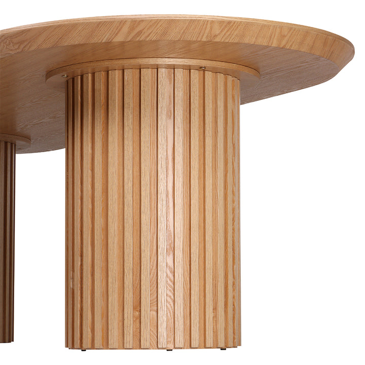 Marty 2.5m Wooden Dining Table - Natural