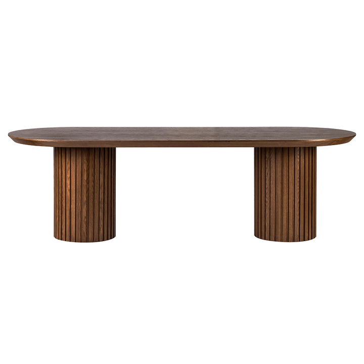 Marty 2.5m Wooden Dining Table - Walnut
