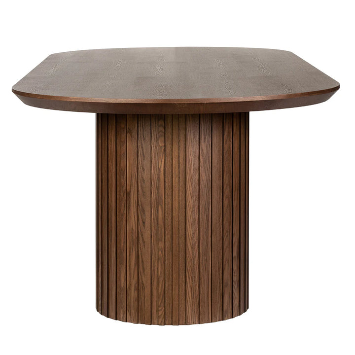 Marty 2.5m Wooden Dining Table - Walnut