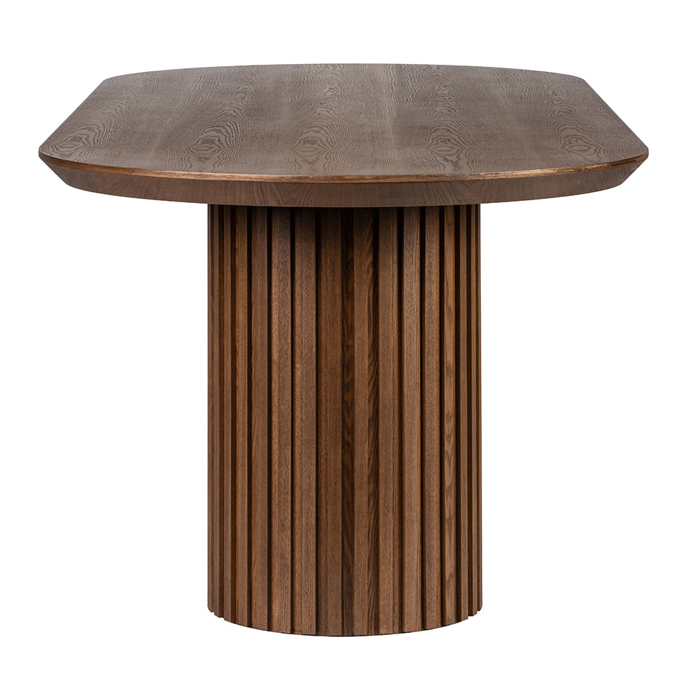 Marty 2.5m Wooden Dining Table - Walnut