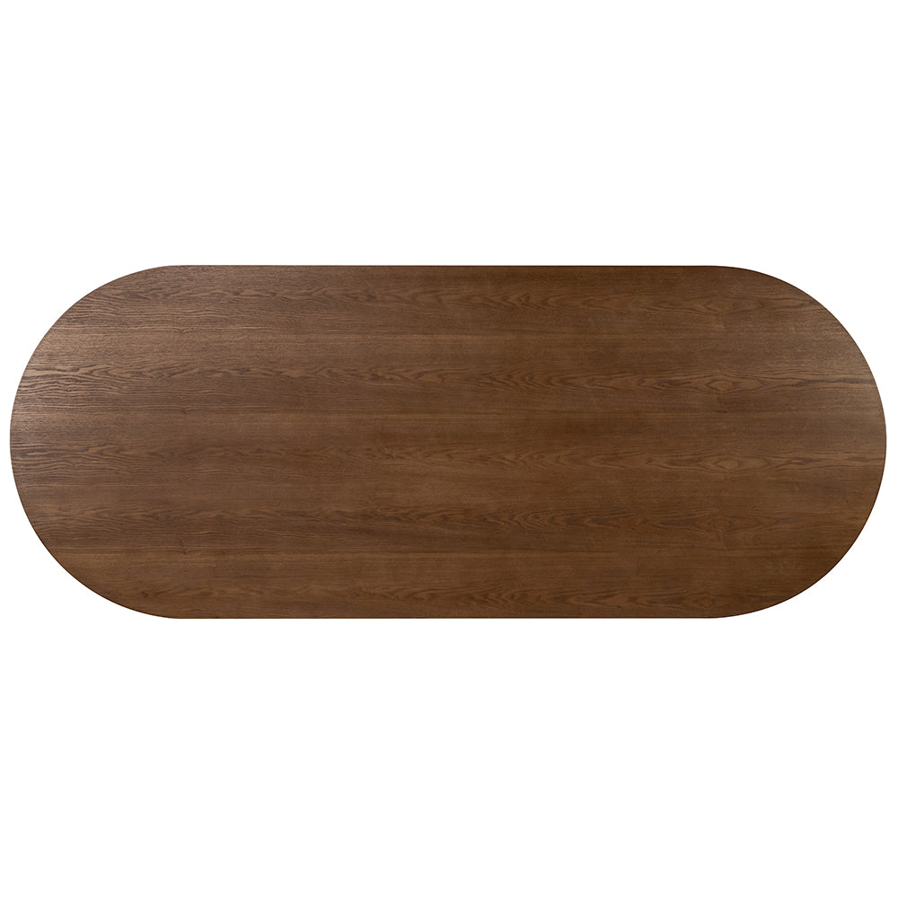 Marty 2.5m Wooden Dining Table - Walnut