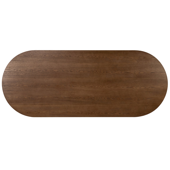 Marty 2.5m Wooden Dining Table - Walnut