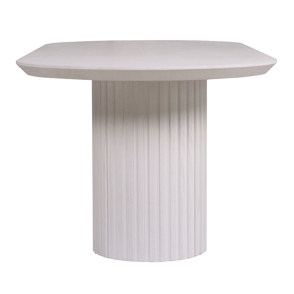 Marty 2.5m Wooden Dining Table - White Oak