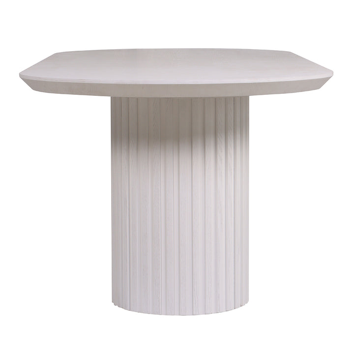 Marty 2.5m Wooden Dining Table - White Oak