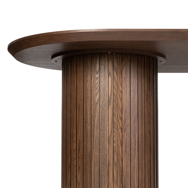 Marty 2.8m Wooden Dining Table - Walnut