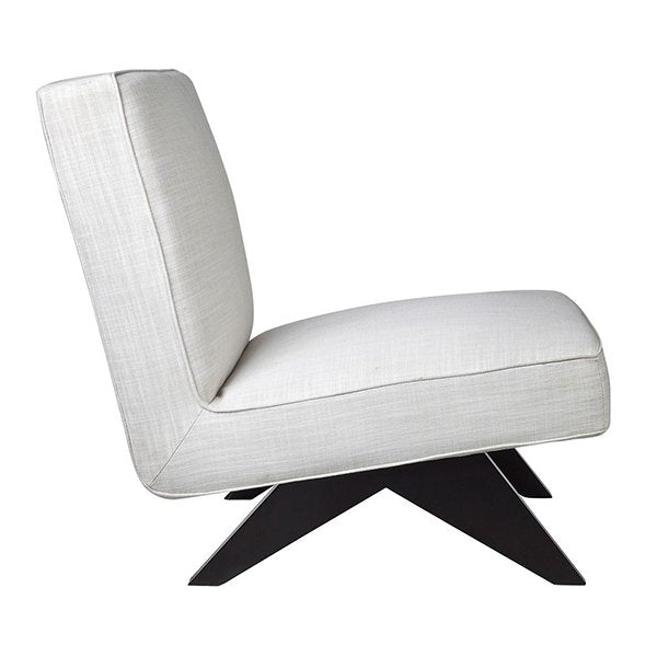 Martyn Slipper Chair - Off White Linen