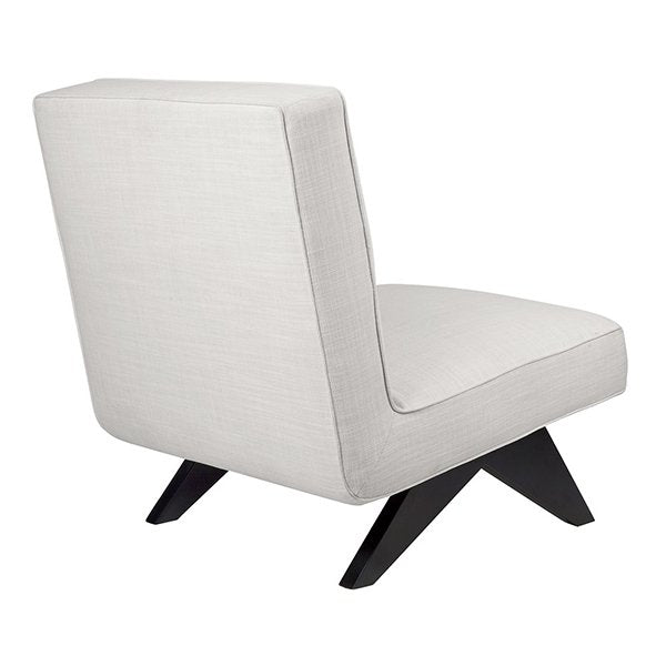 Martyn Slipper Chair - Off White Linen