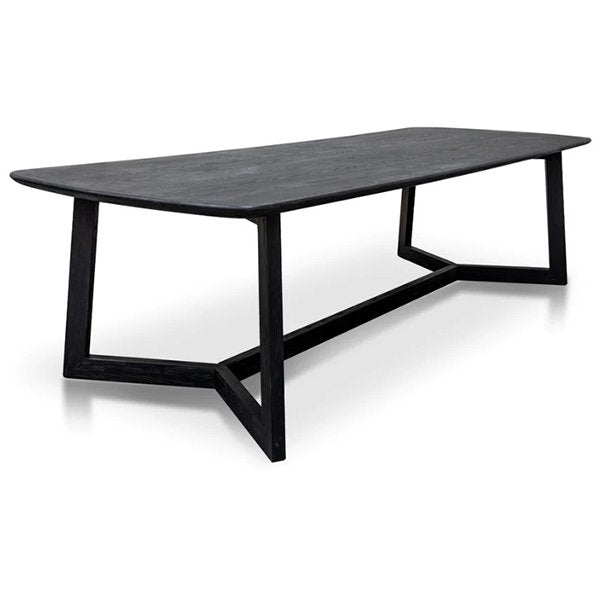 Massey 3m Wooden Dining Table - Black