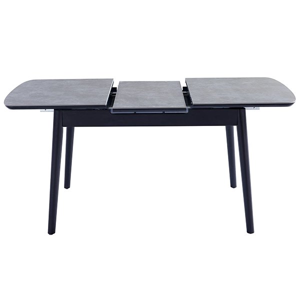 Mateo Ceramic Top Pop Up Extension 120-160cm Dining Table