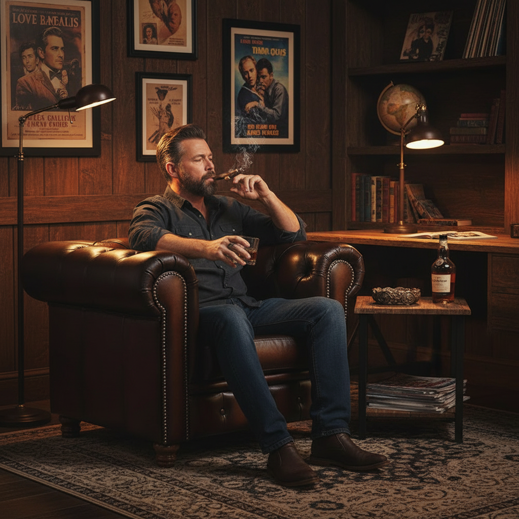 Max Chesterfield Leather Single Seater Armchair - Antique Brown